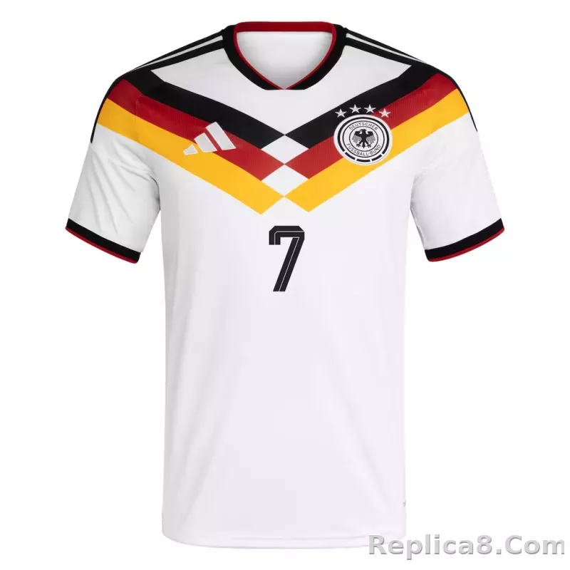 Germany National Team adidas Home Shirt 2026 with Havertz 7 printing - detail