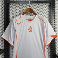2004 Netherlands  Away Retro Jersey White - view 5
