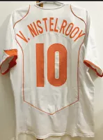 2004 Netherlands  Away Retro Jersey White - view 9