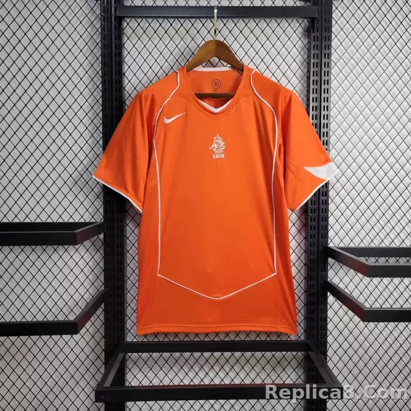 2004 Netherlands  Home Retro Jersey
