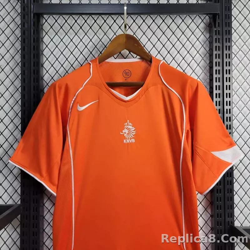 2004 Netherlands  Home Retro Jersey - detail
