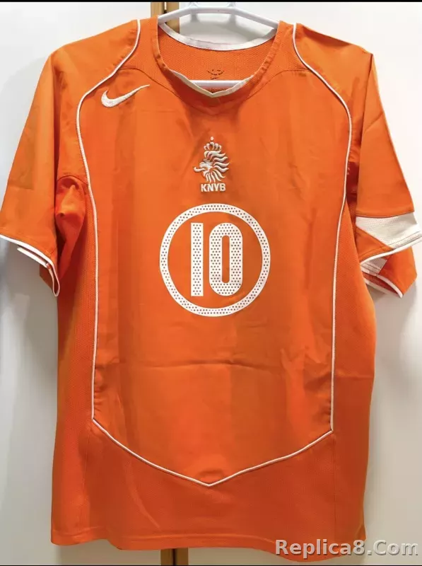 2004 Netherlands  Home Retro Jersey - detail
