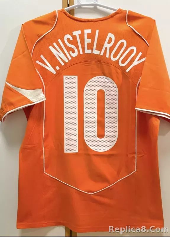 2004 Netherlands  Home Retro Jersey - detail