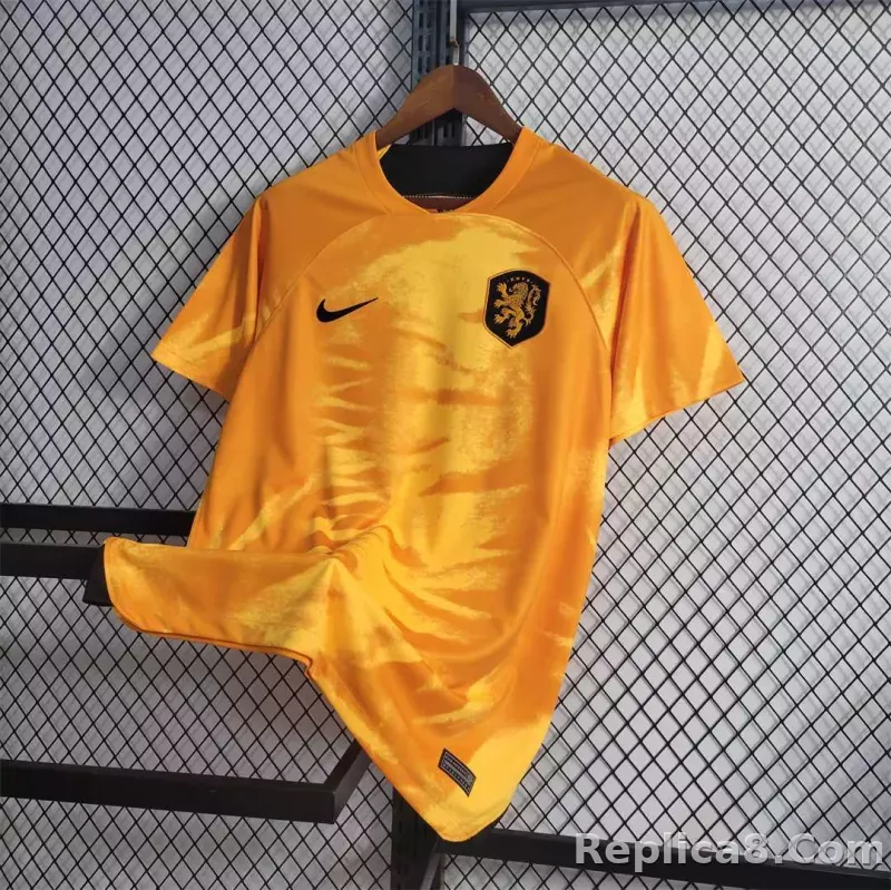 2022 Netherlands  World Cup Home Fan Edition Soccer Jersey - detail