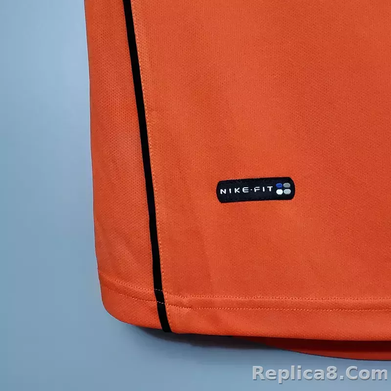 1998 Netherlands  Home World Cup Retro Jersey - detail