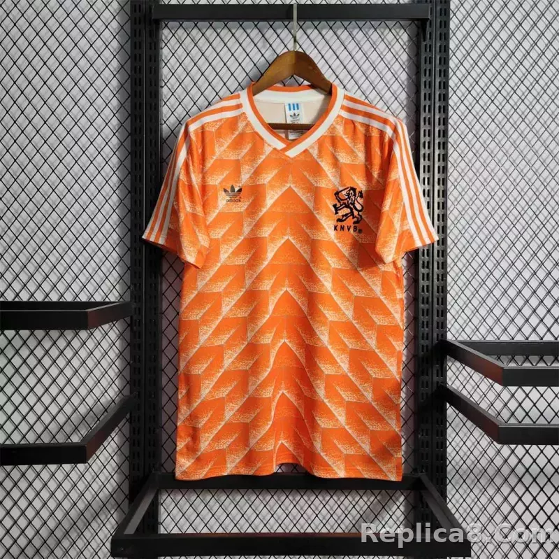 1988 Netherlands  Home World Cup Retro Jersey