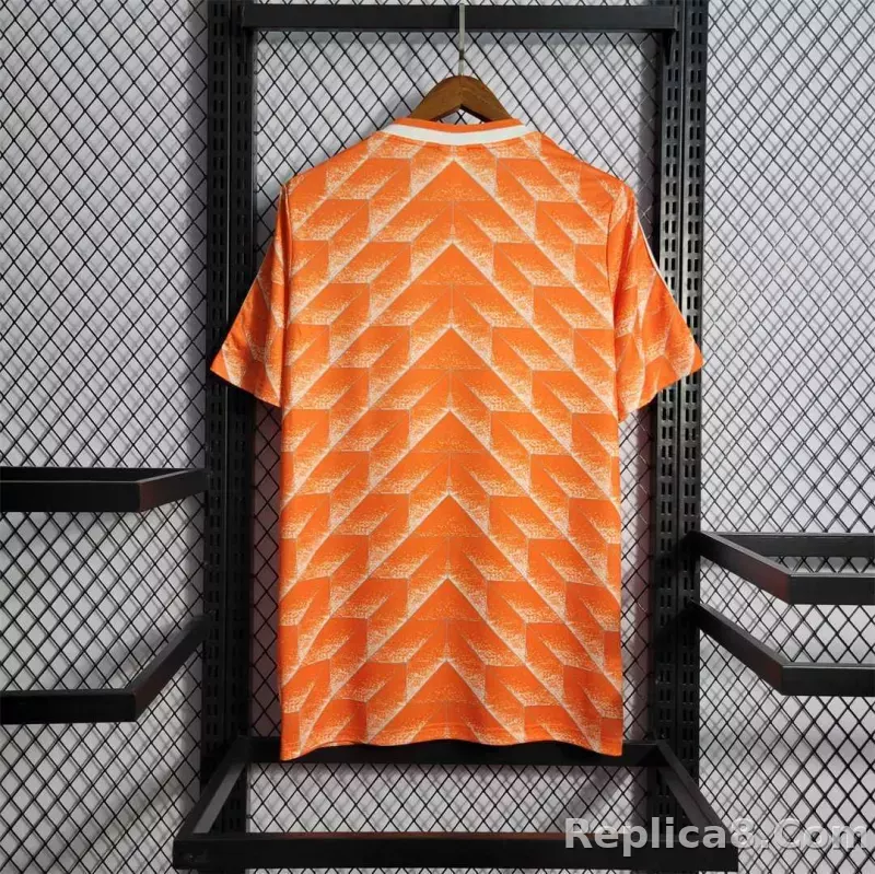 1988 Netherlands  Home World Cup Retro Jersey - detail