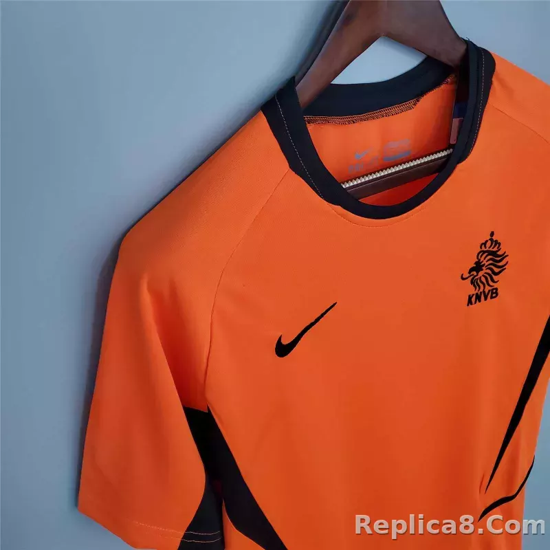 2002 Netherlands  Home Retro Jersey - detail
