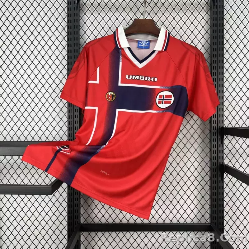 1997 Norway Home Soccer Retro Jersey