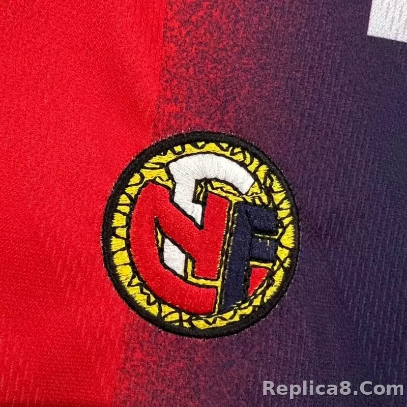 1997 Norway Home Soccer Retro Jersey - detail