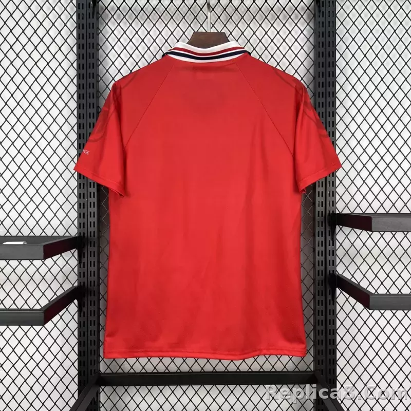 1997 Norway Home Soccer Retro Jersey - detail