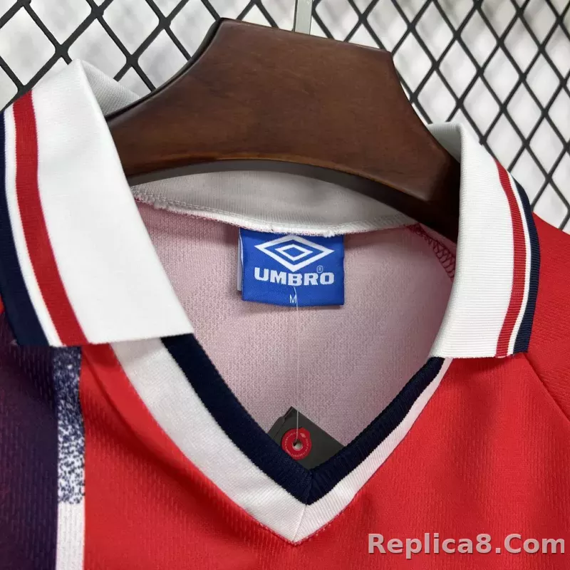 1997 Norway Home Soccer Retro Jersey - detail