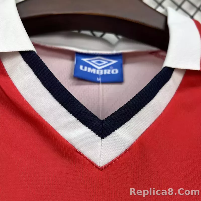 1997 Norway Home Soccer Retro Jersey - detail