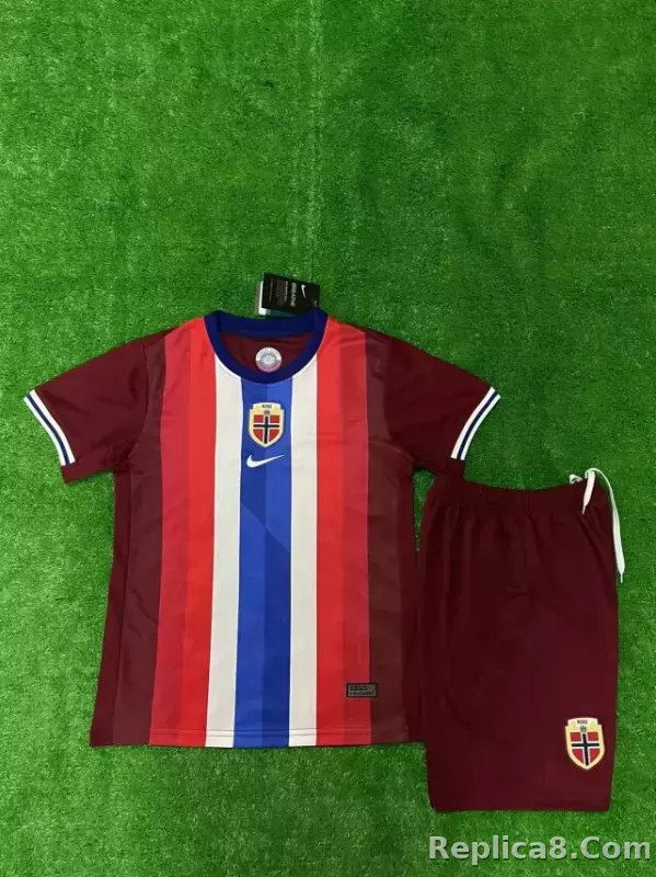 2024 Norway Home Football Kids Kit Jersey+Shorts