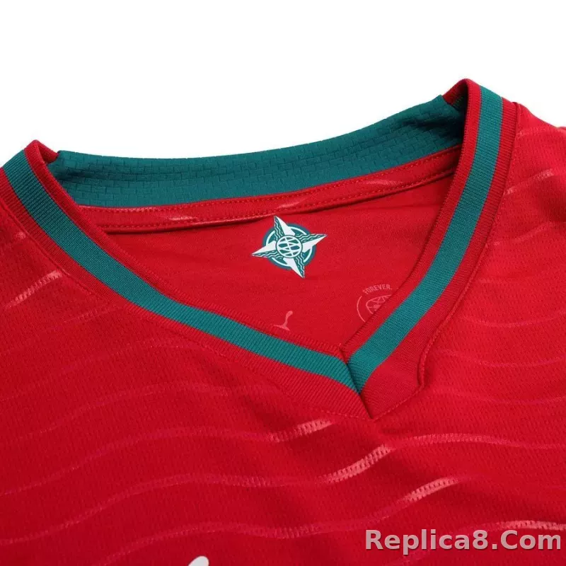 Portugal Home Shirt World Cup 2026 B. FERNANDES 8 - detail