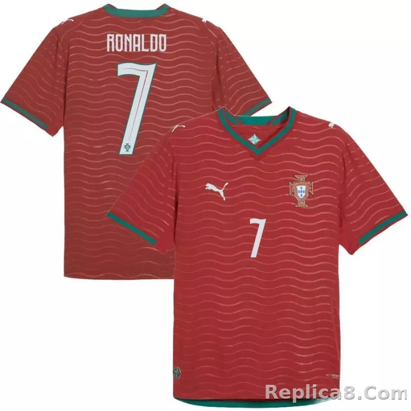 Portugal Home Shirt World Cup 2026 Authentic RONALDO 7