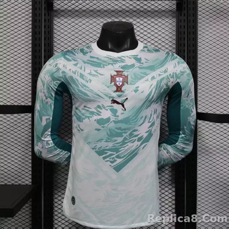 2026 Portugal  Away World Cup Soccer Jersey Player Version Long Sleeve