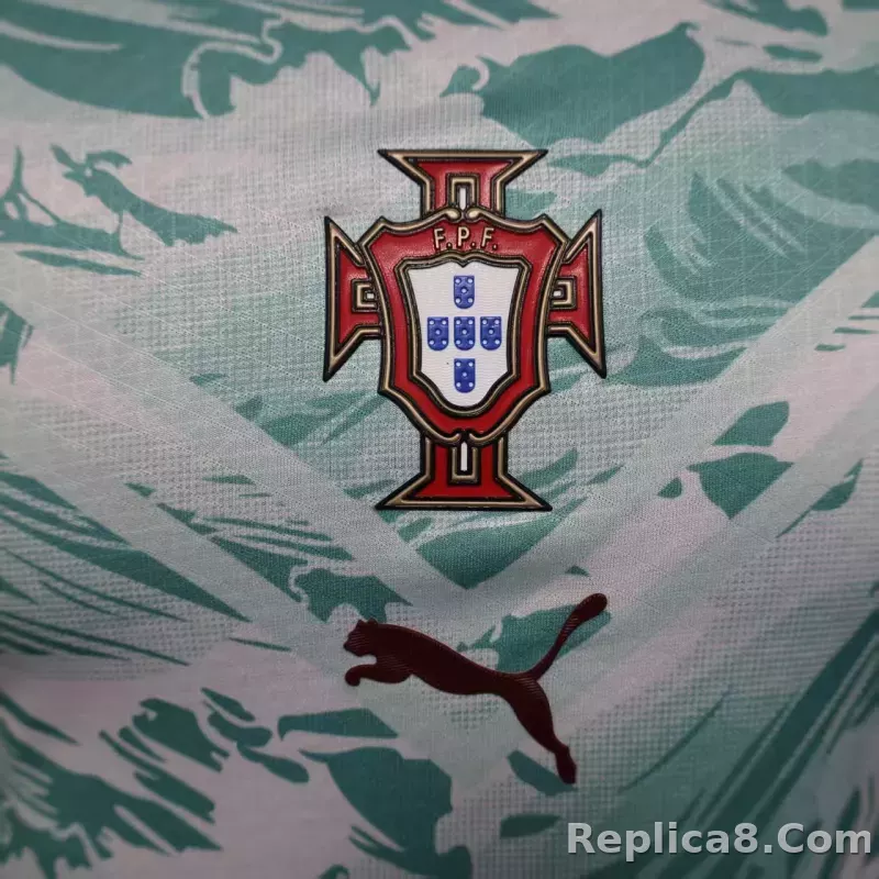 2026 Portugal  Away World Cup Soccer Jersey Player Version Long Sleeve - detail