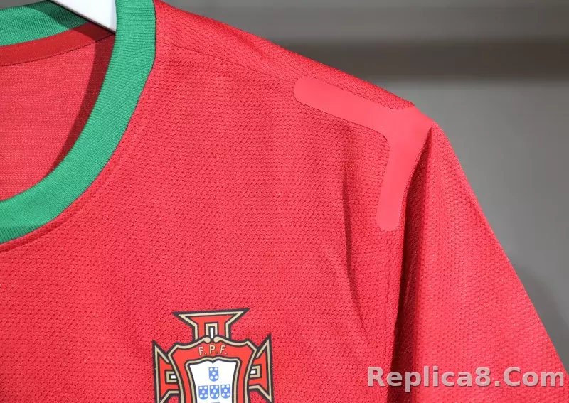 2012 Portugal  Euro Cup Home Retro Jersey Player Edition - detail