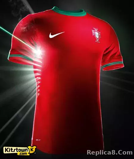 2012 Portugal  Euro Cup Home Retro Jersey Player Edition - detail