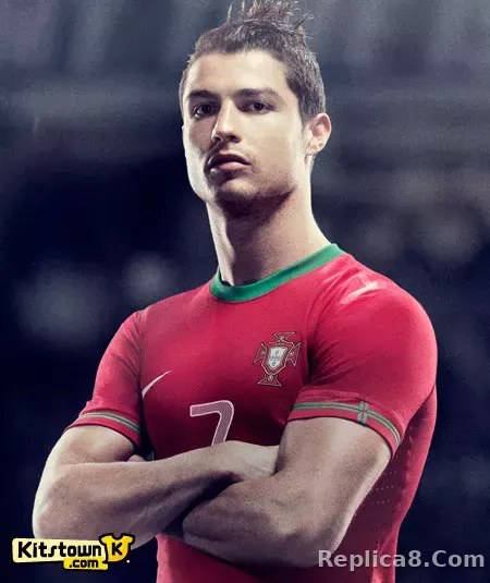 2012 Portugal  Euro Cup Home Retro Jersey Player Edition - detail