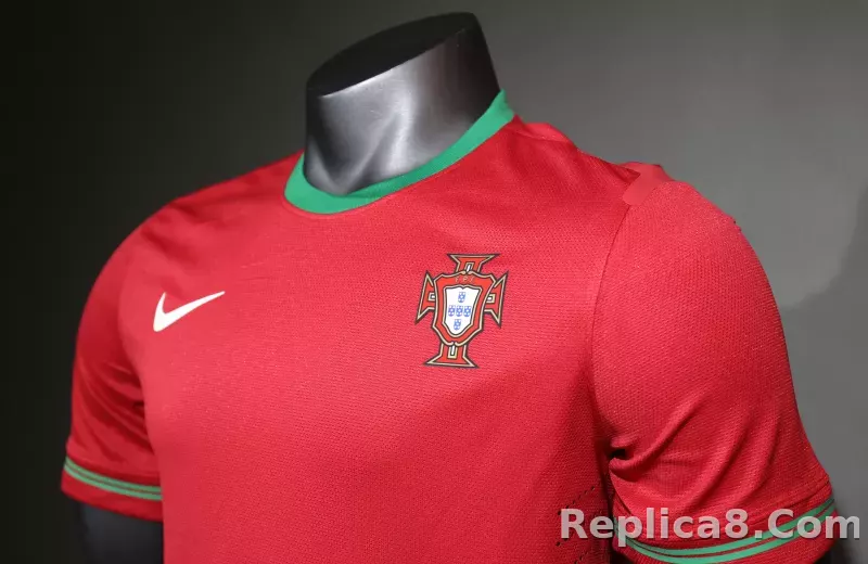 2012 Portugal  Euro Cup Home Retro Jersey Player Edition - detail