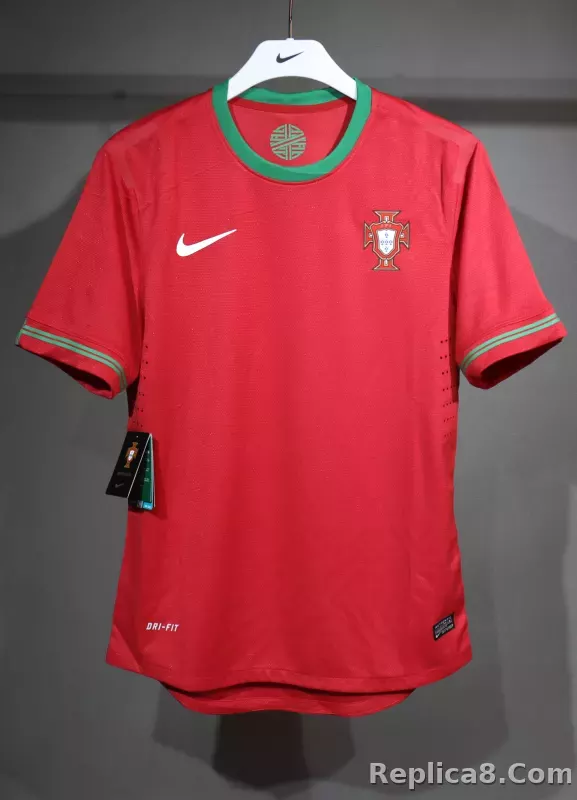 2012 Portugal  Euro Cup Home Retro Jersey Player Edition - detail