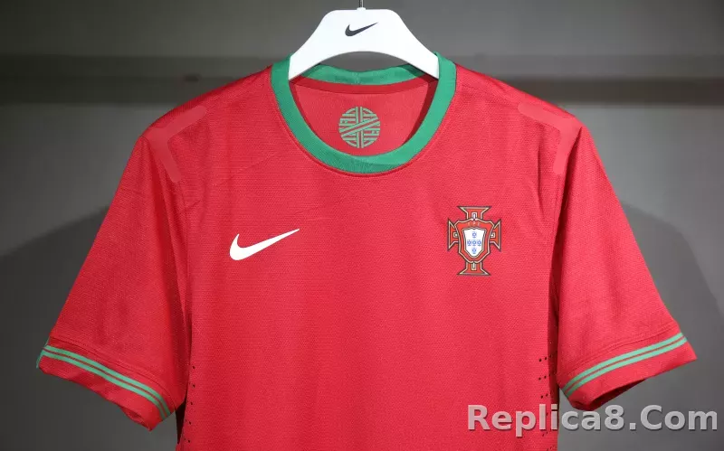 2012 Portugal  Euro Cup Home Retro Jersey Player Edition - detail