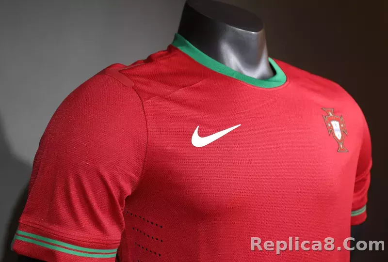 2012 Portugal  Euro Cup Home Retro Jersey Player Edition - detail