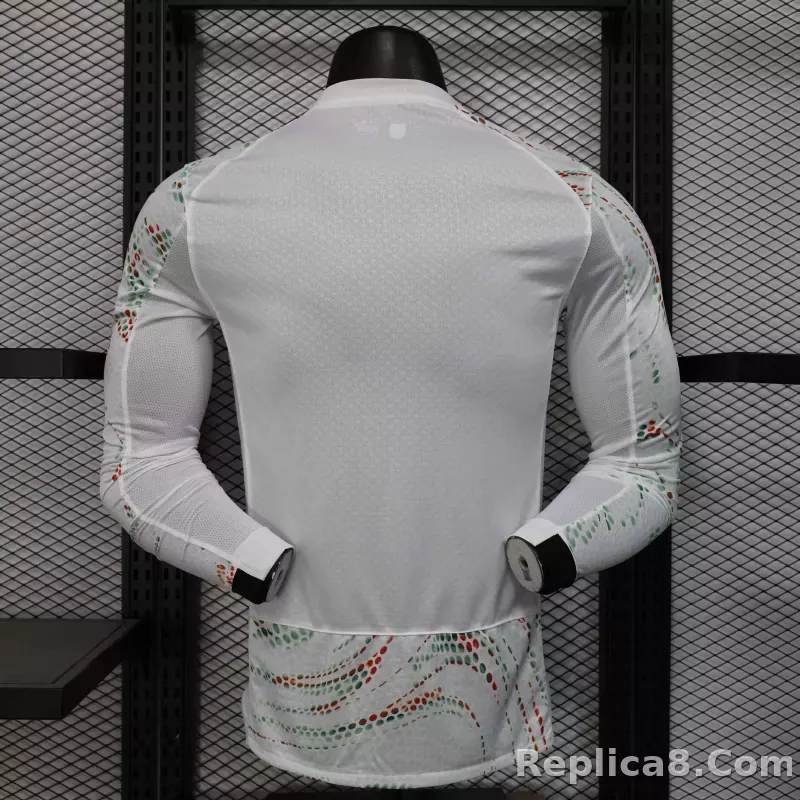 2025 Portugal  Away Soccer Jersey Long Sleeve Player Version - detail