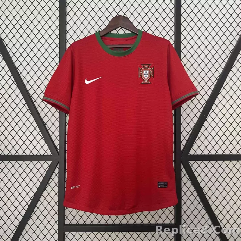 2012 Portugal  Euro Cup Home Retro Jersey