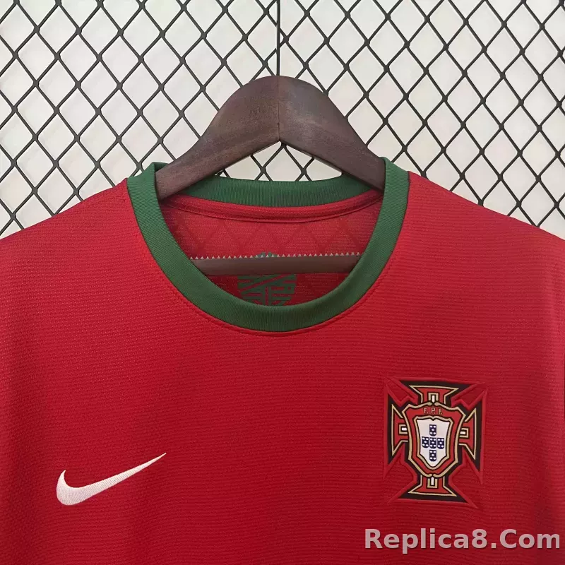 2012 Portugal  Euro Cup Home Retro Jersey - detail