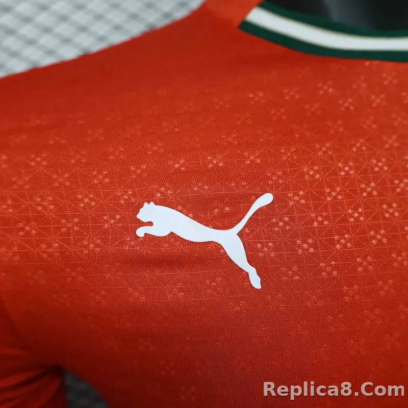 2025 Portugal  Home Soccer Jersey Player Version Long Sleeve - detail