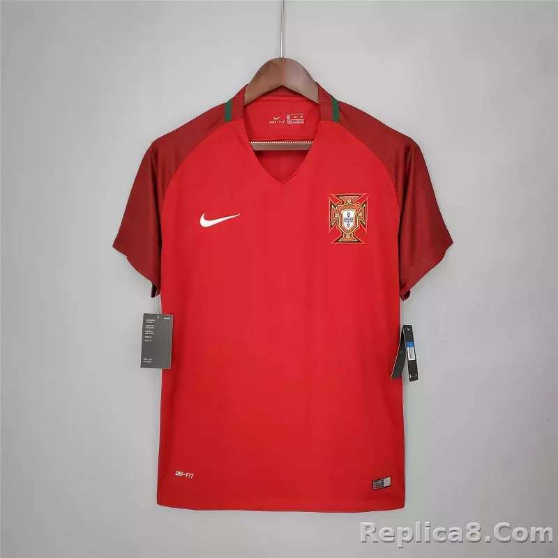 2016 Portugal  Euro Cup Home Retro Jersey
