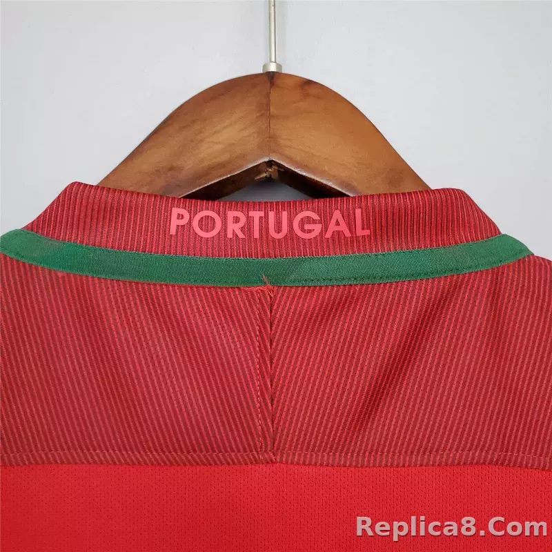 2016 Portugal  Euro Cup Home Retro Jersey - detail