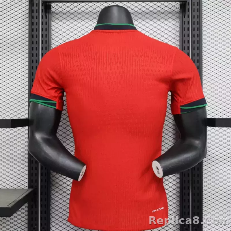 2024 Portugal Euro Cup Home Soccer Jersey Player Edition - detail