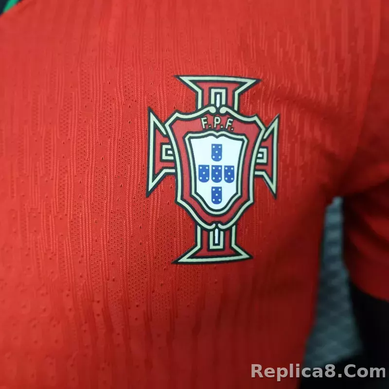 2024 Portugal Euro Cup Home Soccer Jersey Player Edition - detail