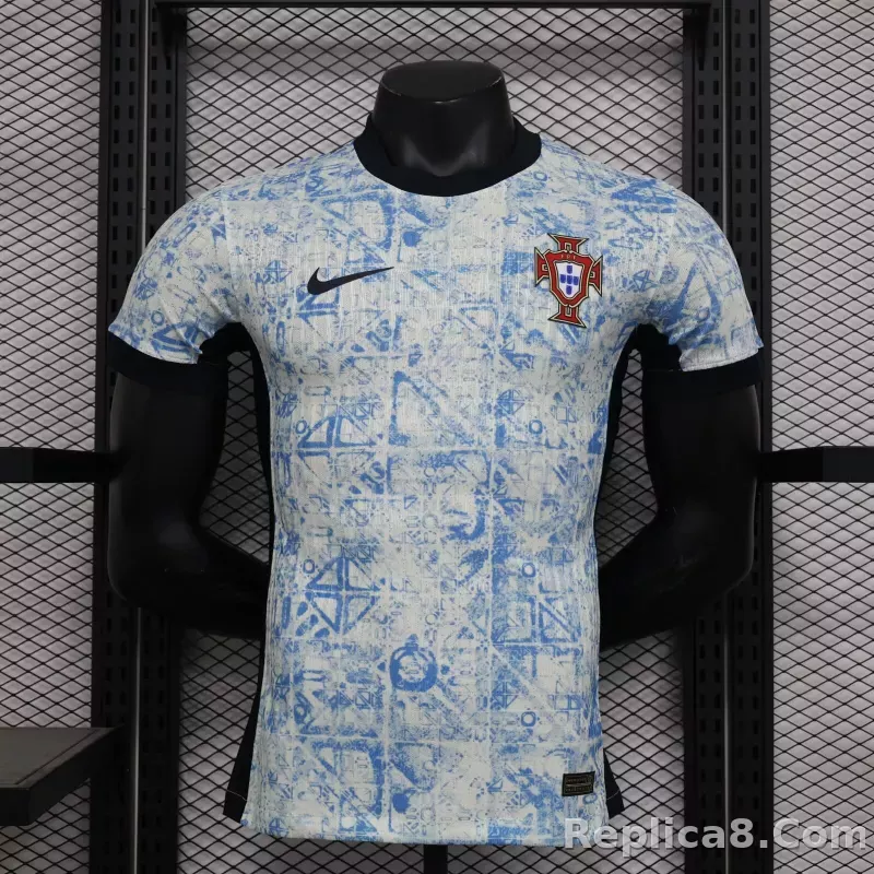 2024 Portugal Euro Cup Away Soccer Jersey Player Edition