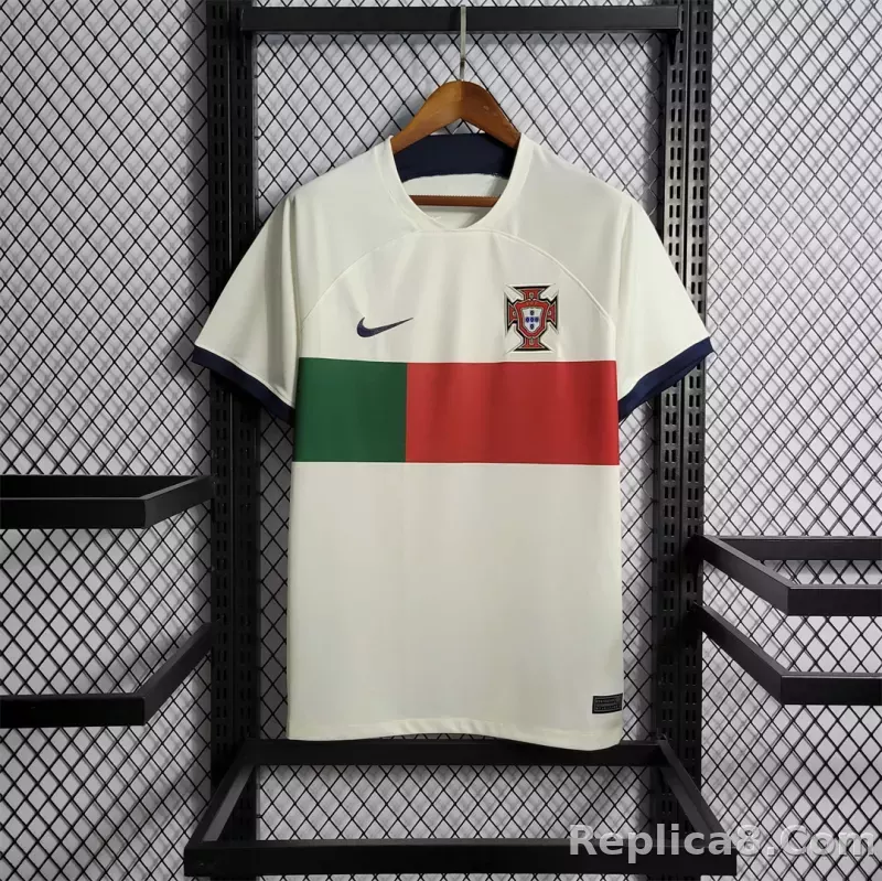 2022 Portugal RONALDO #7 World Cup Away Fan Edition Soccer Jersey - detail