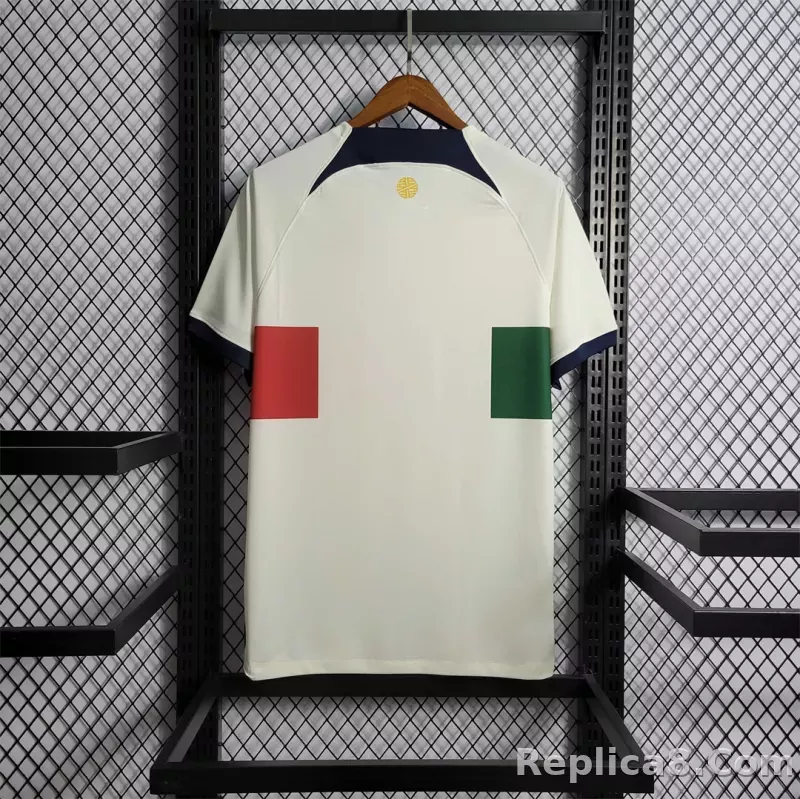 2022 Portugal RONALDO #7 World Cup Away Fan Edition Soccer Jersey - detail