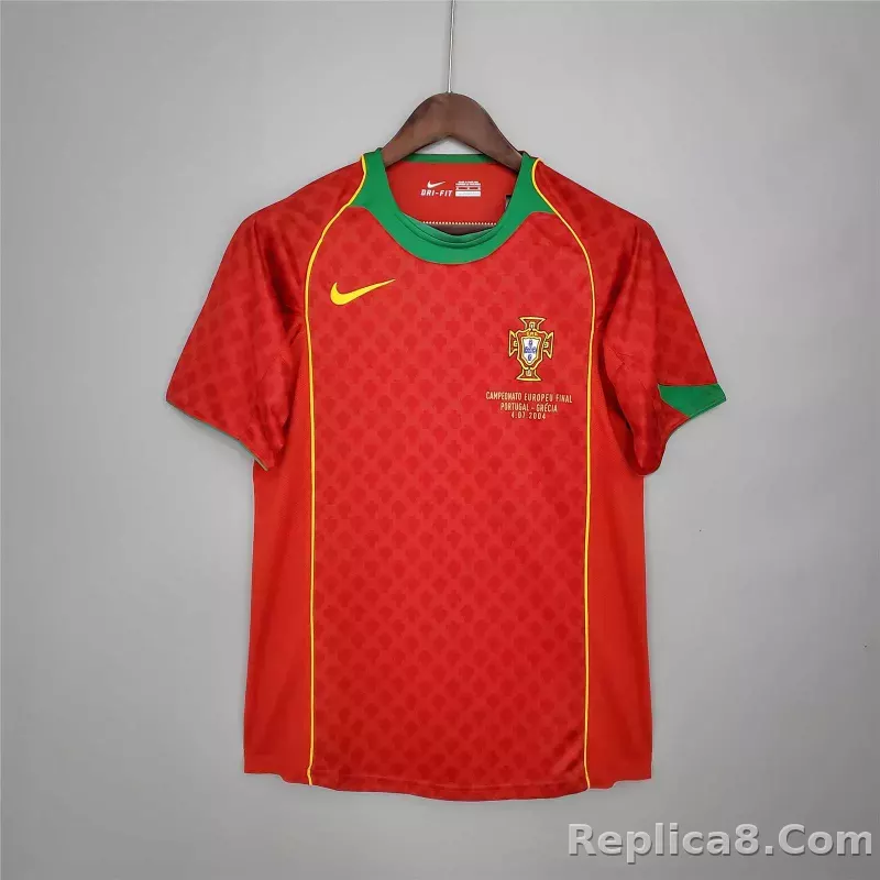 2004 Portugal  Euro Cup Home Retro Jersey