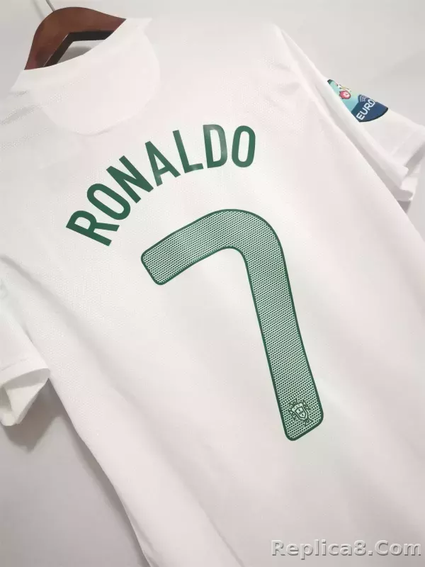 2012 Portugal  Euro Cup Away Retro Jersey - detail