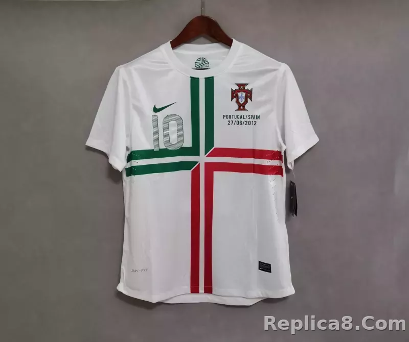 2012 Portugal  Euro Cup Away Retro Jersey - detail