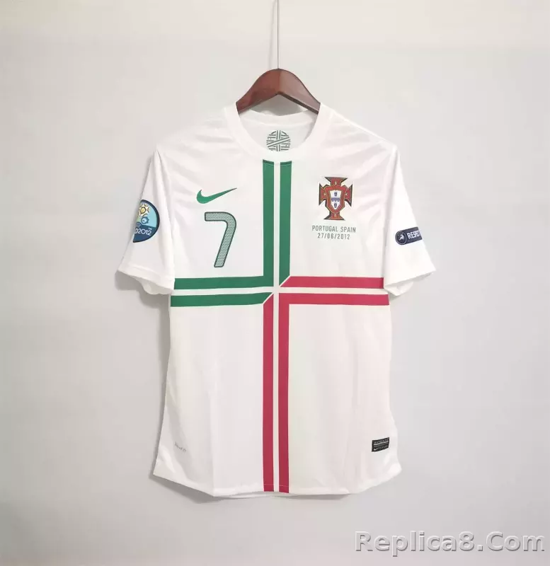 2012 Portugal  Euro Cup Away Retro Jersey - detail