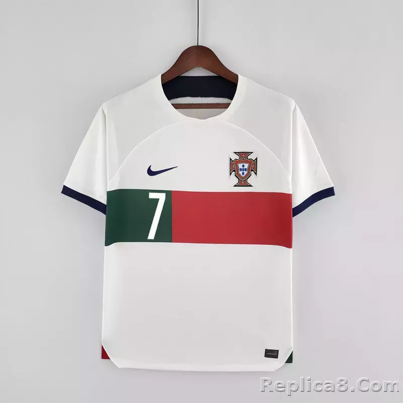 2022 Portugal   World Cup Away Fan Edition Soccer Jersey - detail