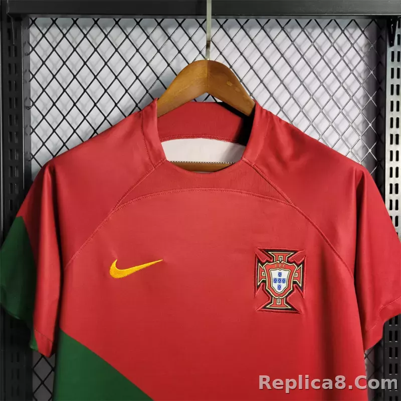 2022 Portugal   World Cup Home Fan Edition Soccer Jersey - detail