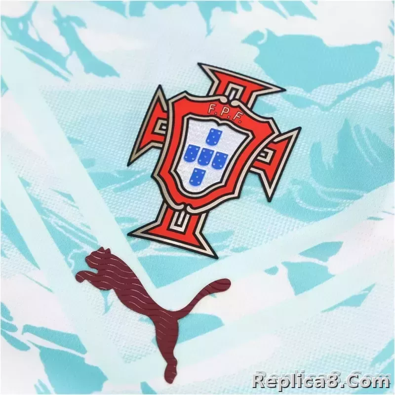 PUMA Men's Cristiano Ronaldo Portugal 2026 Away Stadium Jersey (White) - detail