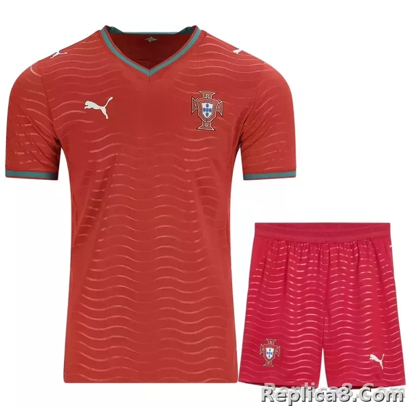 2026 Portugal Home World Cup Soccer Full Kit Jersey+Shorts+Socks - detail