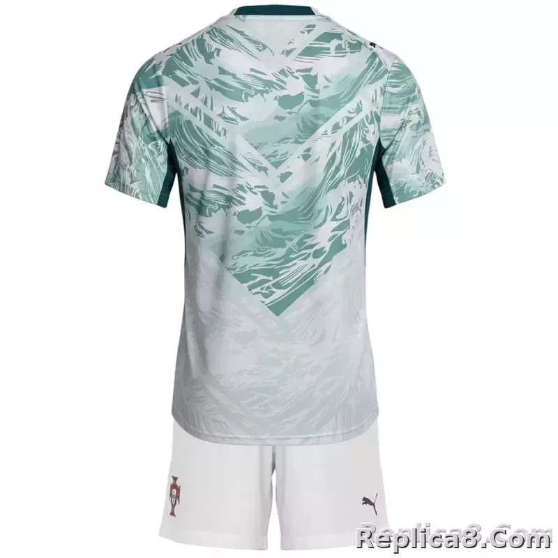 2026 Portugal Away World Cup Soccer Full Kids Kit Jersey+Shorts+Socks - detail
