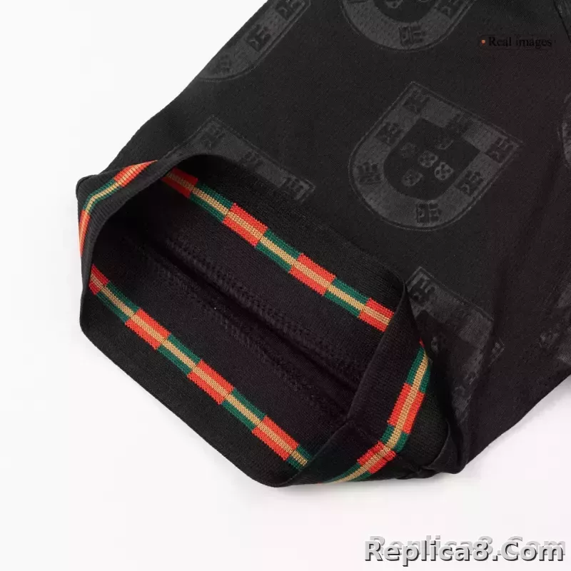 2026 Portugal 'Black Panther' Special Edition Soccer Kit Jersey+Shorts - detail